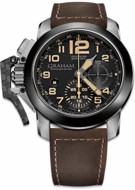 Graham Chronofighter Steel Black Dial 2CCAC.B02A Replica Watch